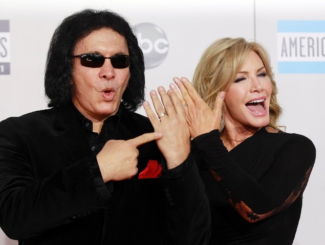 KISS band member Gene Simmons and his wife actress Shannon Tweed 