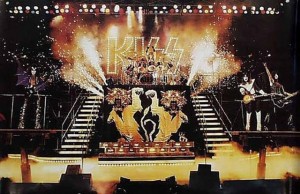 Kiss’ most elaborate stage design, to that time, for its ‘Love Gun’ Tour in 1977 was partly the creation of Kenneth Anderson who, as head of stage production, took the band’s outlandish ideas and made them work. 