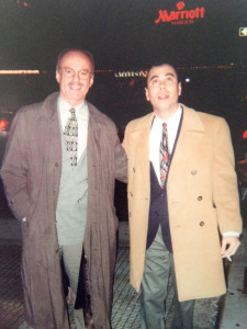 Bill Aucoin and Roman Fernandez on Broadway (Photo courtesy Roman Fernandez)