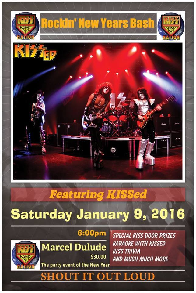 KISSMAS NEW YEARS BASH Jan. 9, 2016 Montreal, Canada Kiss Asylum